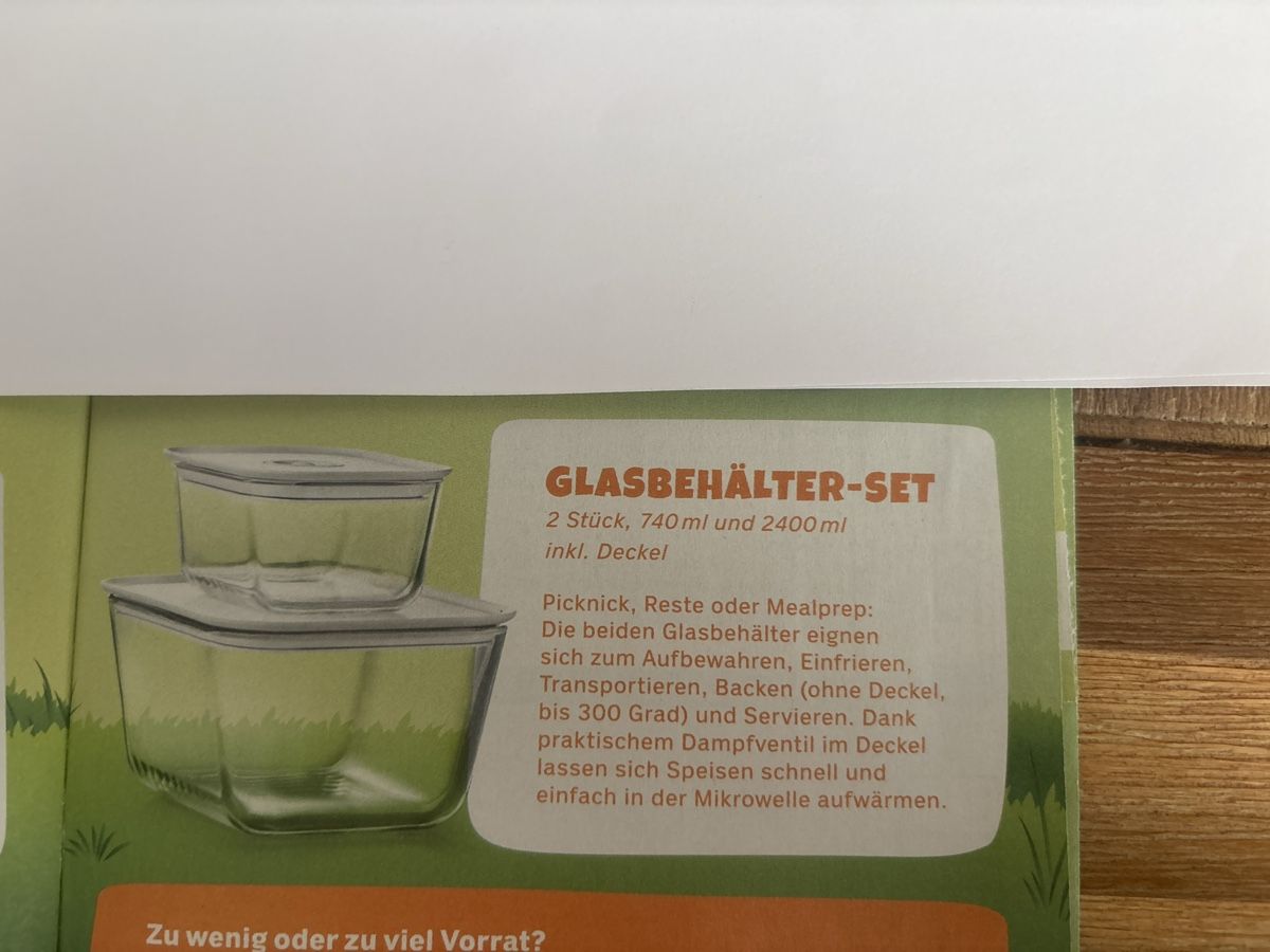 Coop Behälter & Ähnliches: Glasbehälter Set 740ml 2400ml neu – Neu und originalverpackt aus Wallisellen von ASZT 1