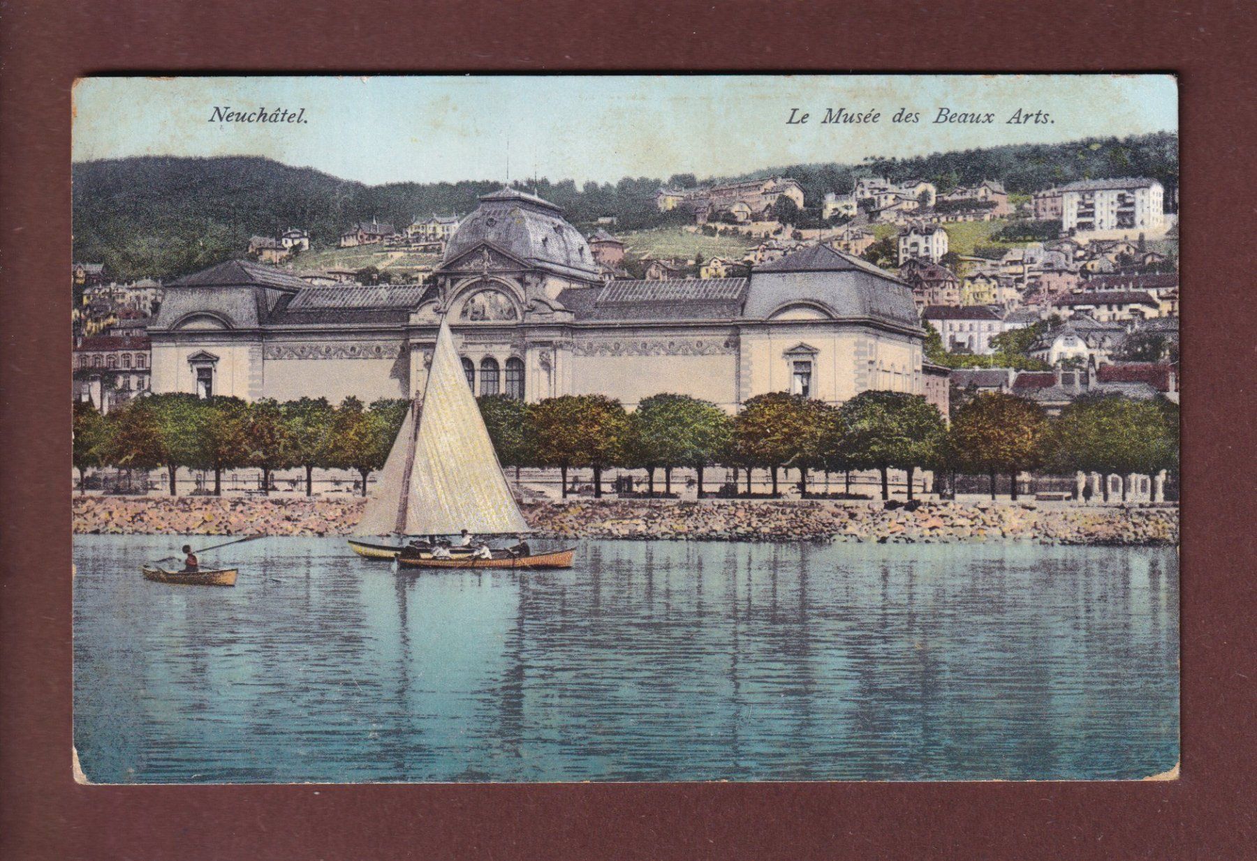 Cartoline postali: NEUCHÂTEL - Musée des Beaux-Arts - 1910 – Usato da Pully venduto da nicecards