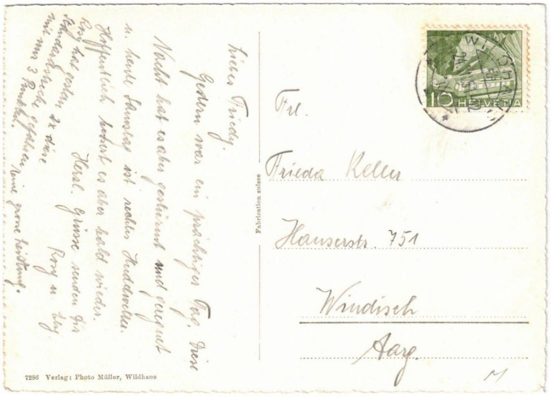 Cartoline postali: Wildhaus - Funi – Usato da Binningen venduto da Mountainrider 1