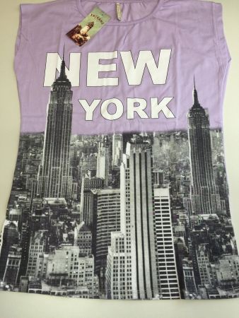 Sommerliches T-Shirt "New York", Gr.  M und L