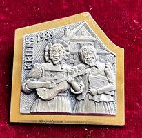 Fasnachtsplakette Kriens Gold 1989  Krienser