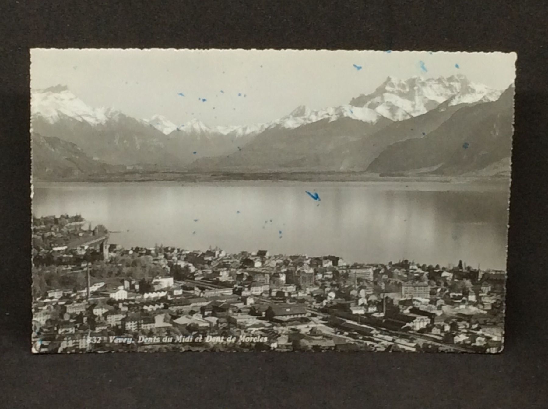 Cartoline postali: Vevey, Dents du Midi et Dent de Morcles – Usato da Widnau venduto da Brusi9