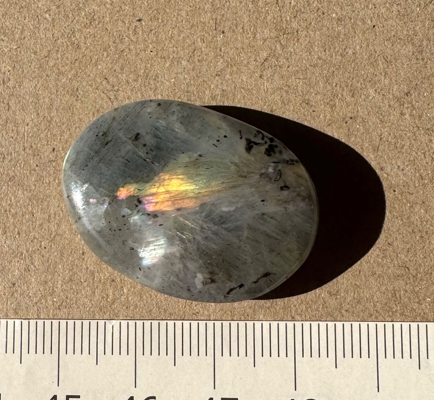 Minerali & Pietre curative: Labradorit rundum poliert     mit "FEUER"  schön!! – Nuovo e nell'imballaggio originale da Leuggern venduto da gemshow 5