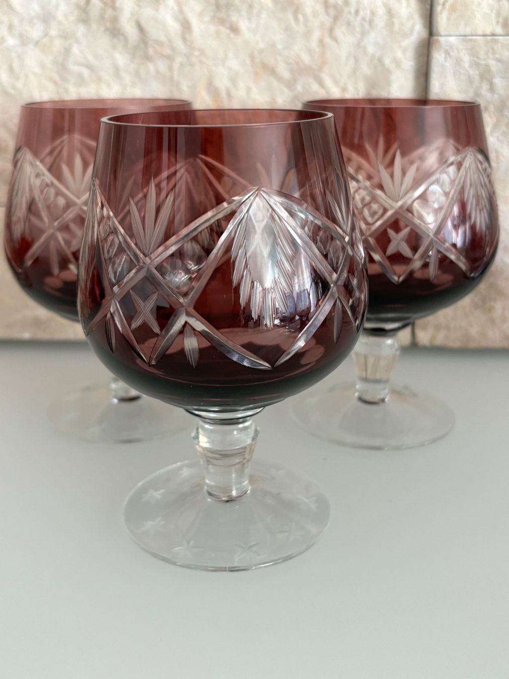 Bicchieri: Kristall Kognackglas 3 Stuck – Usato da Bettwiesen venduto da Raisa1973