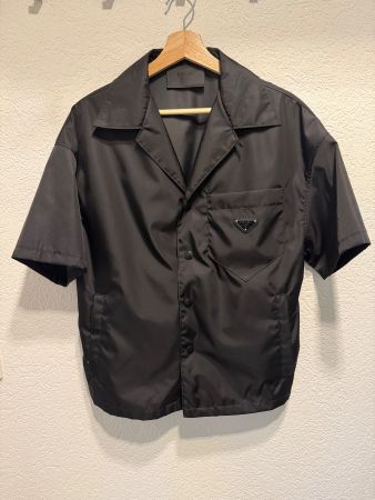 Prada Nylon Hemd schwarz