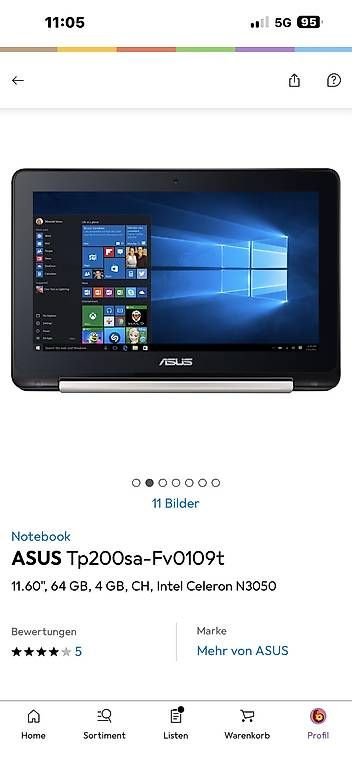 Notebooks: Asus Notebook  – Gebraucht aus Rotkreuz von Grismolina 4