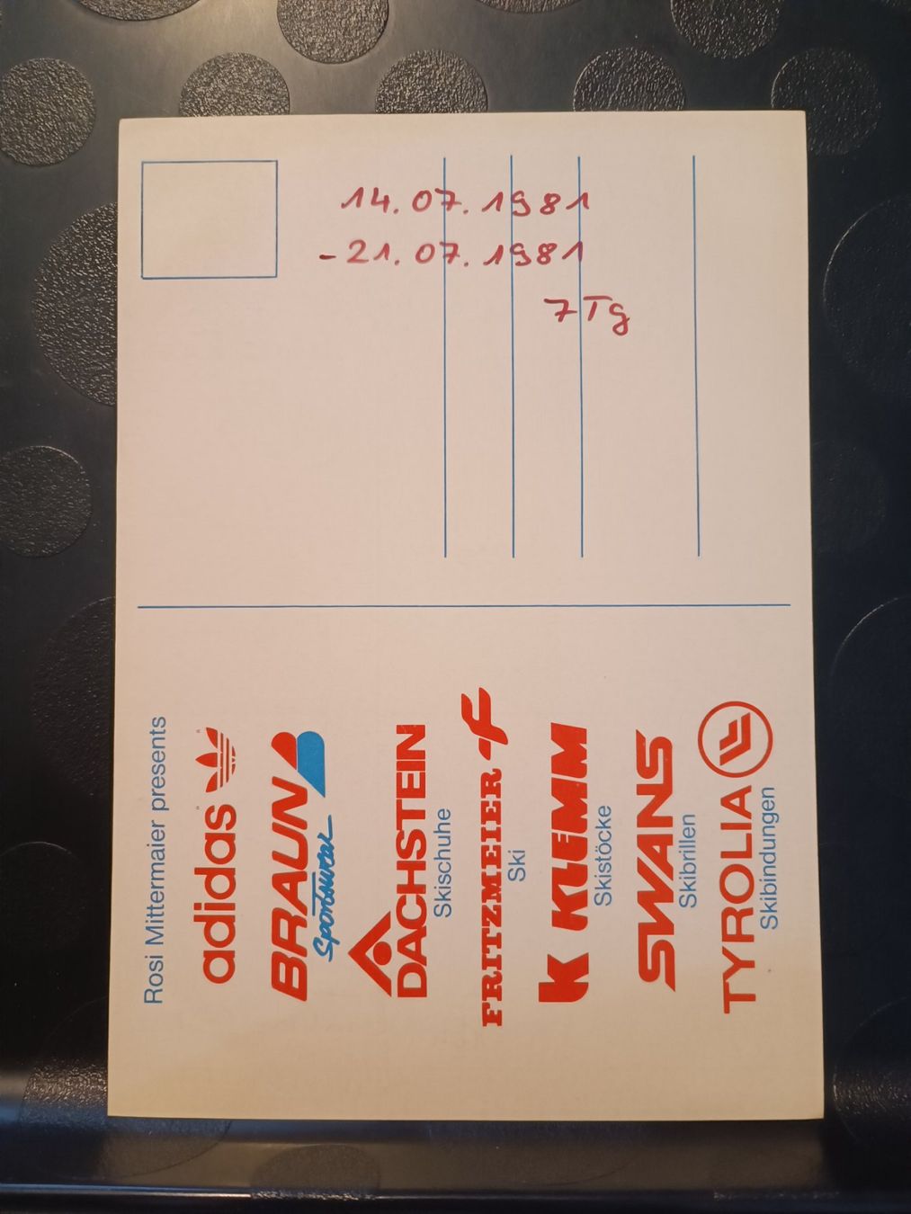 Autogramme: Rosi Mittermaier - alte Autogrammkarte- handsigniert – Gebraucht aus Menziken von Artographs 1