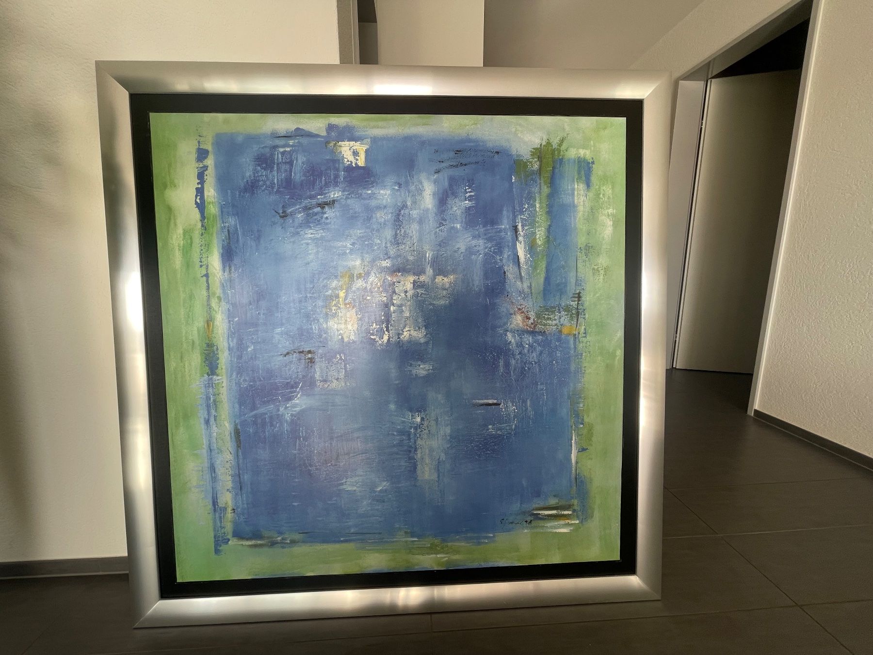 Poster & Bilder: Grosses abstraktes Bild, Alurahmen, modern – Gebraucht aus Derendingen von 7Angels 1
