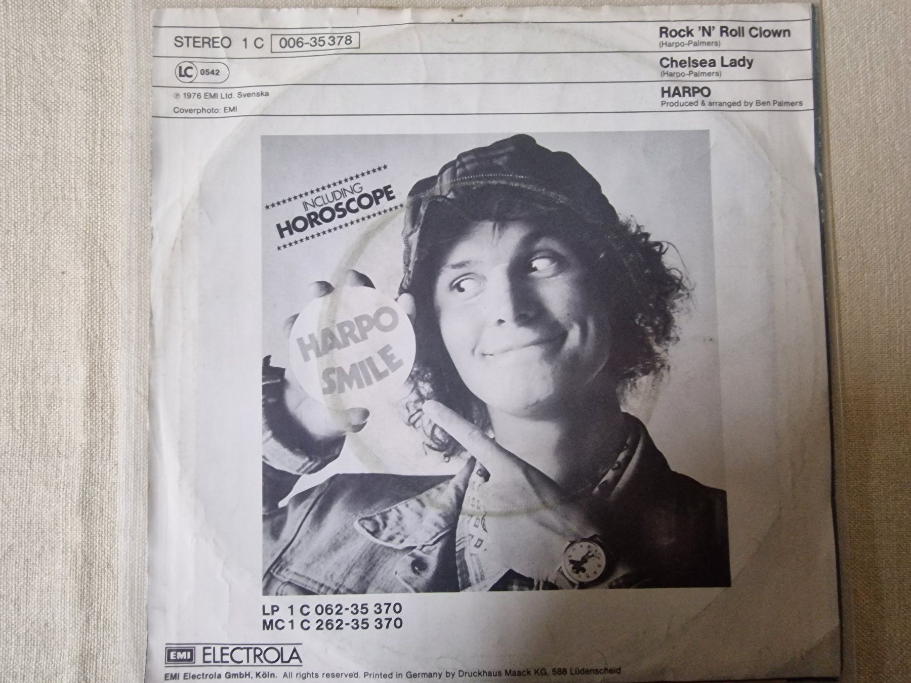 Dischi in vinile: Harpo Single – Rock 'N' Roll Clown – Usato da Root venduto da atelier22 1