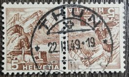 TR08 Timbre Suisse 19xx Oblitere