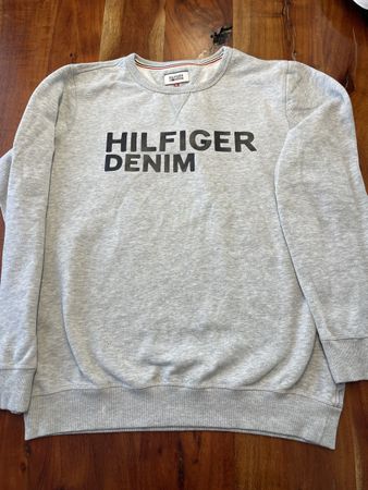 Tommy Hilfiger Denim Pullover, Grau, Grösse XL,