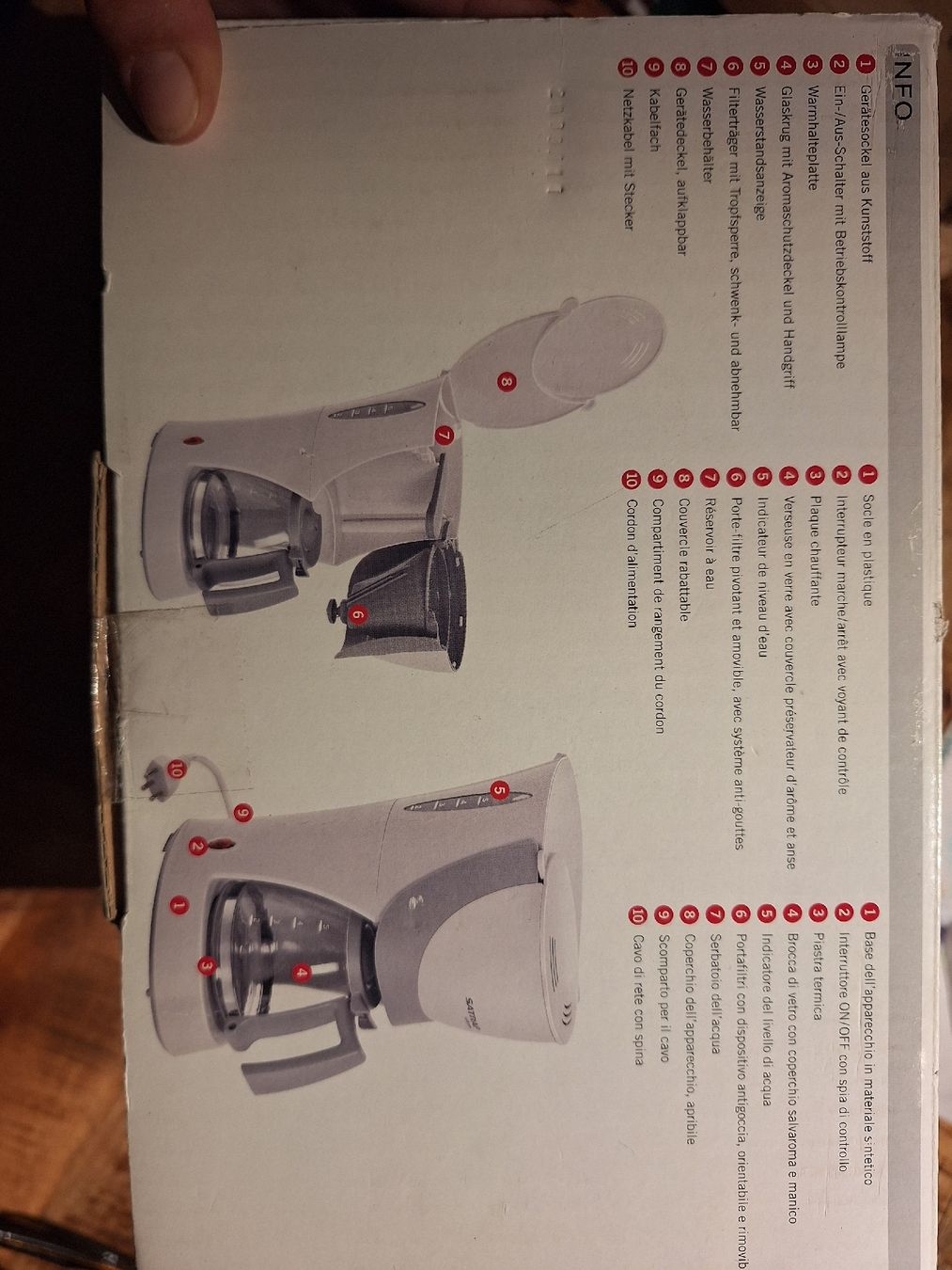 Machines à café & Machines à expresso: Filterkaffeemaschine Satrap Caffè Como – D'occasion à Gretzenbach par Chillkrot 1