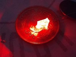 Quader-LED 10Stk 2x5x7mm klar/rot