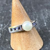 Ring mit SWZP und Tansanit. Aktion, alter Preis  59.--