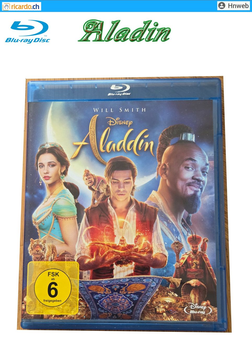 Tutti i DVDs: Blu-ray Disc: Aladin – Usato da Kaisten venduto da Hnweb