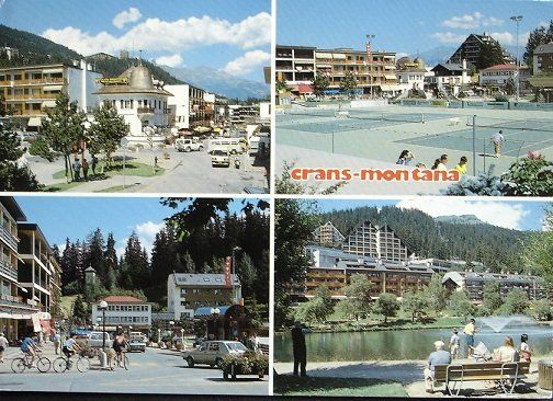 Cartoline postali: CRANS-MONTANA Auto, VW-Bus – Usato da Jona venduto da philajona