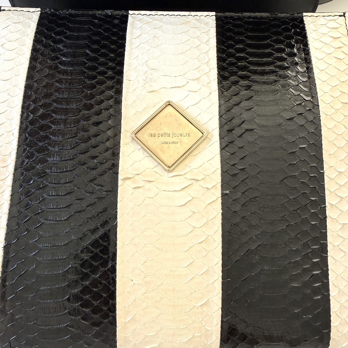 Borse da donna: LES PETITS JOUEURS Python Leather and Fox Fur Bag – Usato da Emmen venduto da Avviivva_Com2023 7