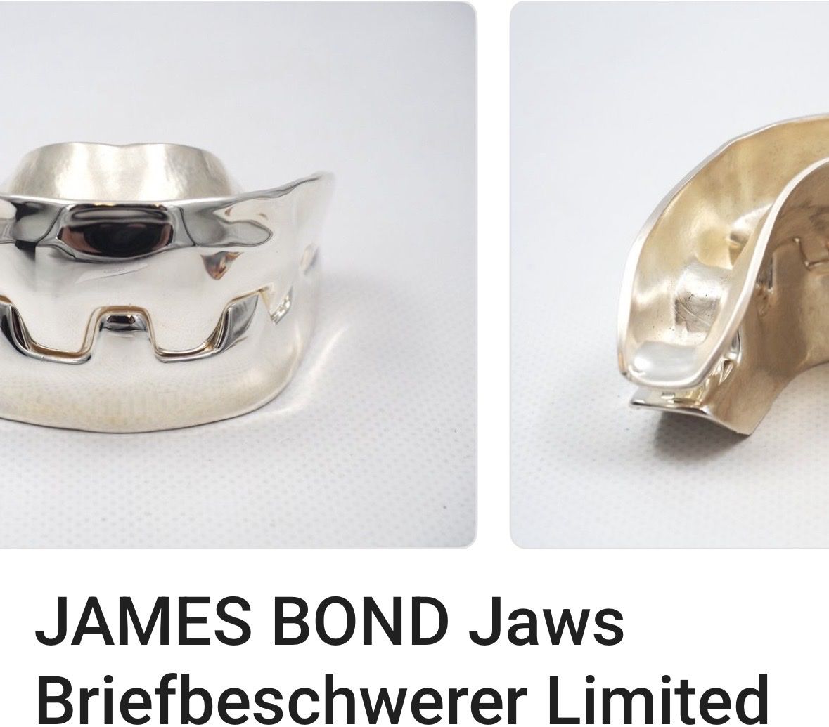 Volg Timbres & points: James Bond Jaws Teeth Silver-Plated  – D'occasion à Zürich par cri_dj55