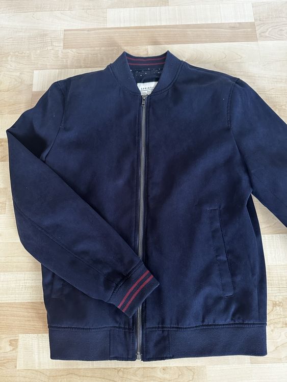 Springfield Herren Technische Bomberjacke – Chaquetabomberbásica, Lässiger Style