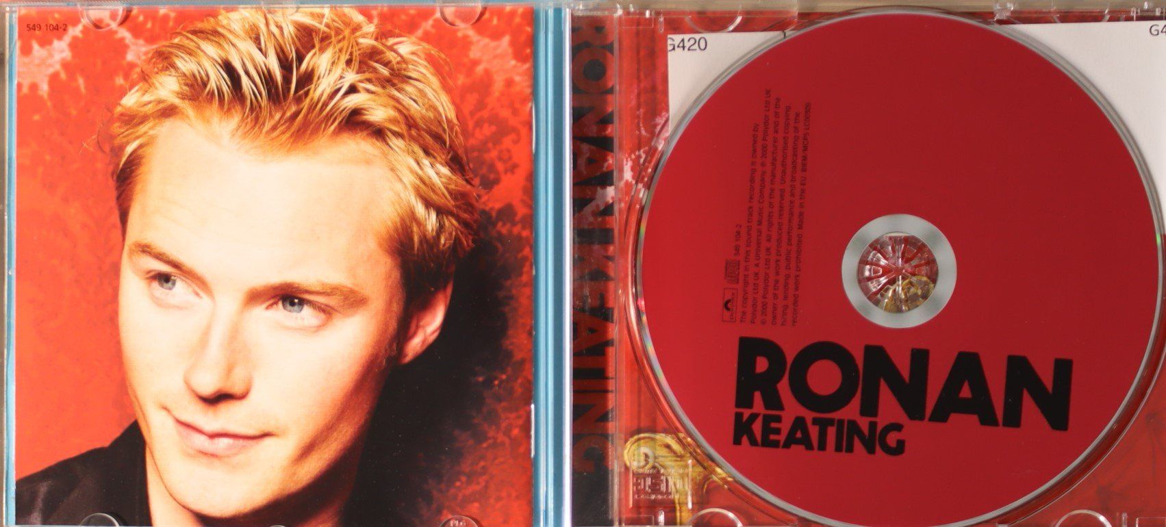 CD: Ronan Keating – Ronan – Usato da Luzern venduto da CONTENTI 1