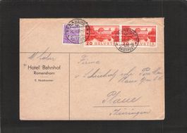 Hotel Bahnhof Romanshorn - Plaue(Thüringen), 23.lX.1938