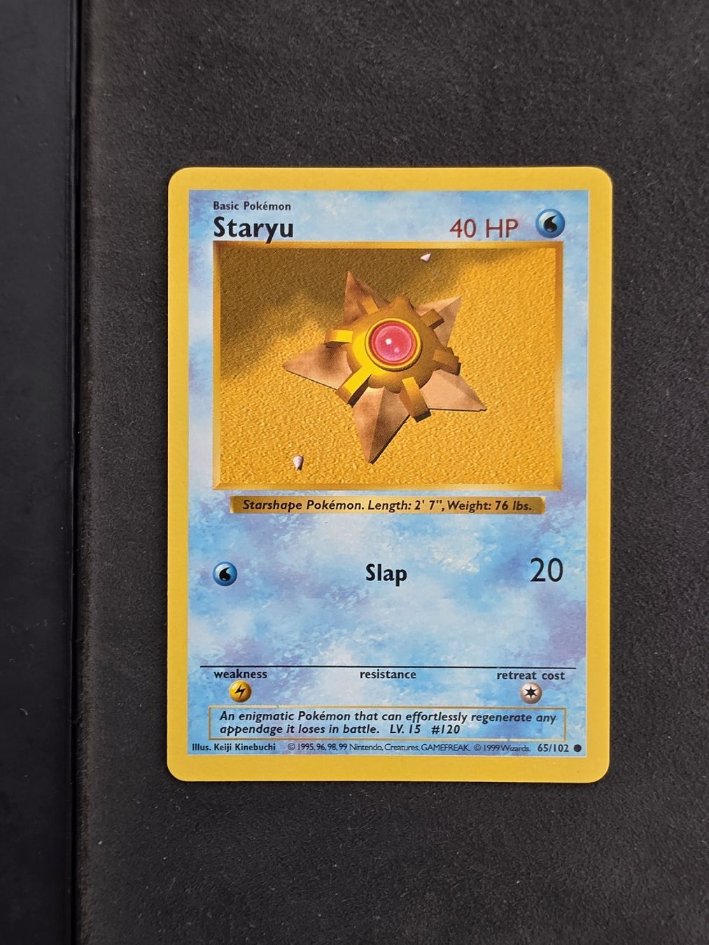 Pokémon Carte collezionabili: Pokemon Staryu Karte Shadowless Base Set – Usato da oberbuchsiten venduto da thug4