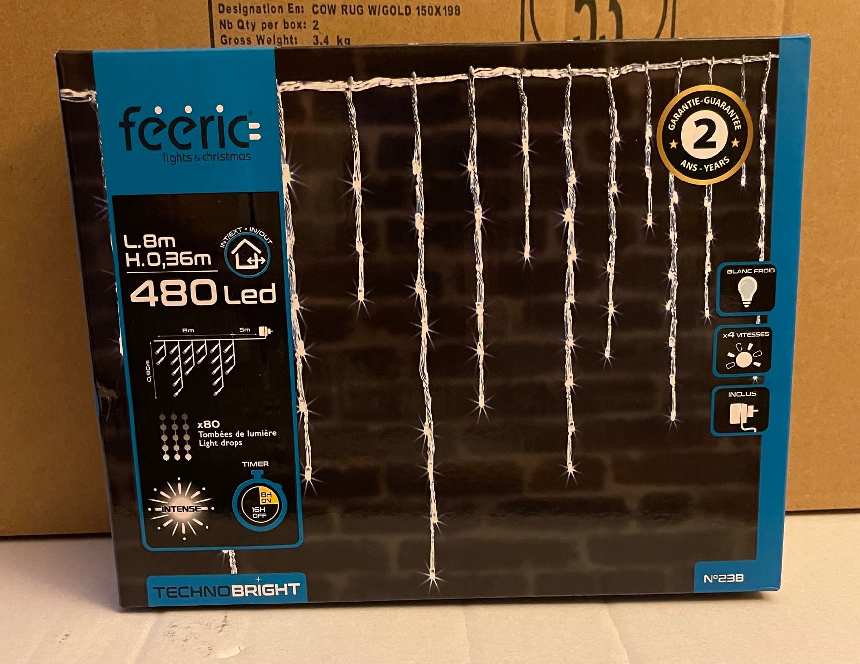 Lichterketten & Leisten: AKTION Beleuchtung Lichtervorhang Eisregen 480 LEDs – Neu und originalverpackt aus Basel von Seifehuesli 2