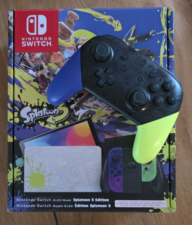 Nintendo Switch OLED Splatoon Edition + Controller (Neu (gemäss ...