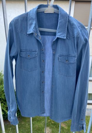 Sézane Jeanshemd aus Denim (Gr. 38)