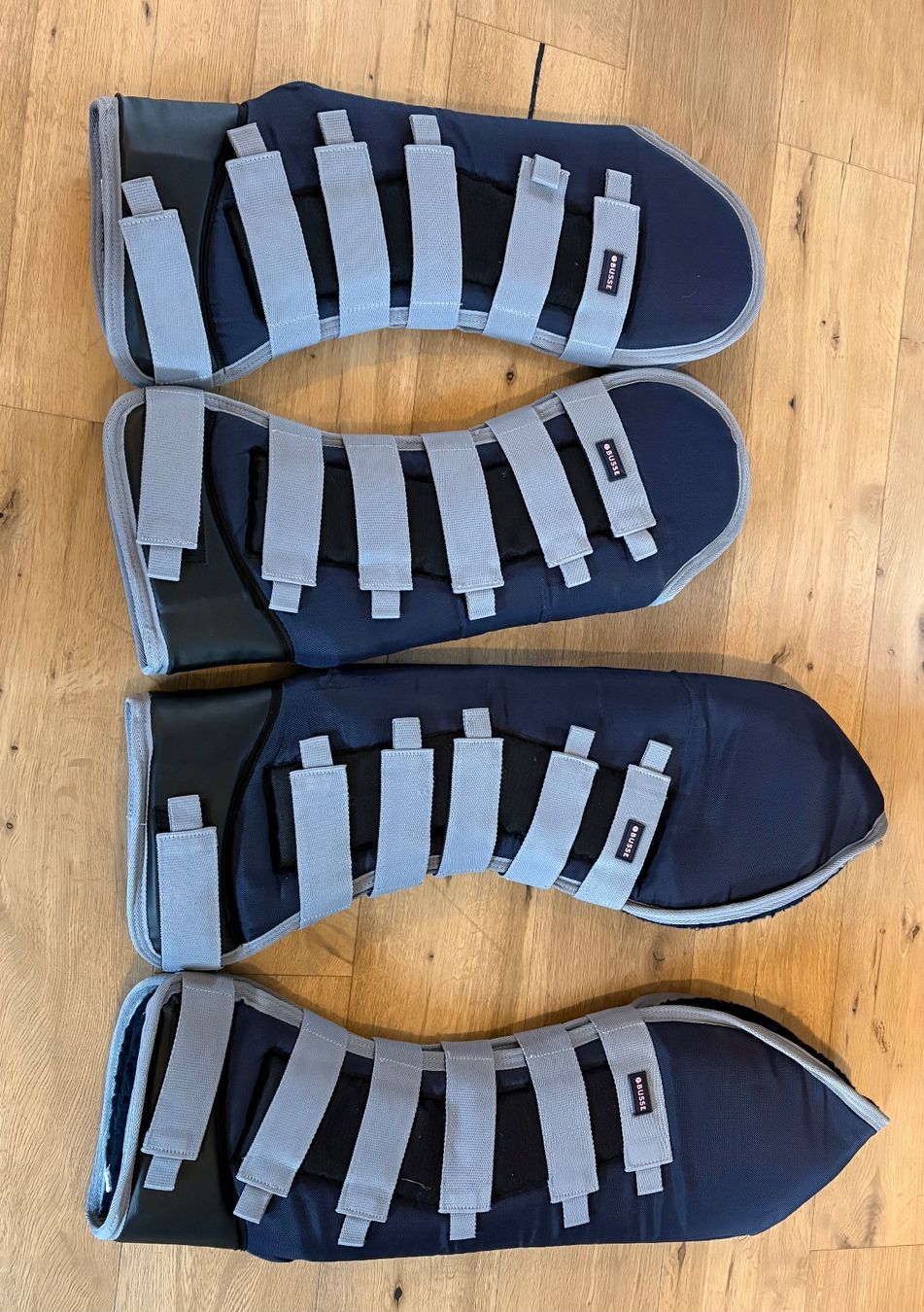 Stinchiere & Fasciature: Transportgamaschen BUSSE navy/grau Gr. WB – Nuovo (secondo la descrizione) da Diepoldsau venduto da rwohlleben