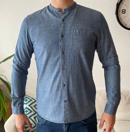 Hemd Marke "Armedangels", blau, Grösse L, slim fit