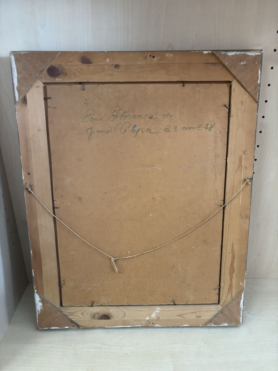 Dipinti: Tableau fleurs et bougeoir R. Mauron  – Usato da Les Brenets venduto da moe_ym8r 2