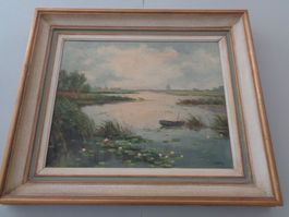 Oel auf Leine - signiert N.Wits