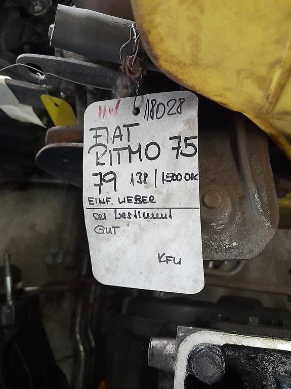 Fiat Motori: Motor Fiat Ritmo 75 – Usato da Grafenried venduto da old_2d5k 1