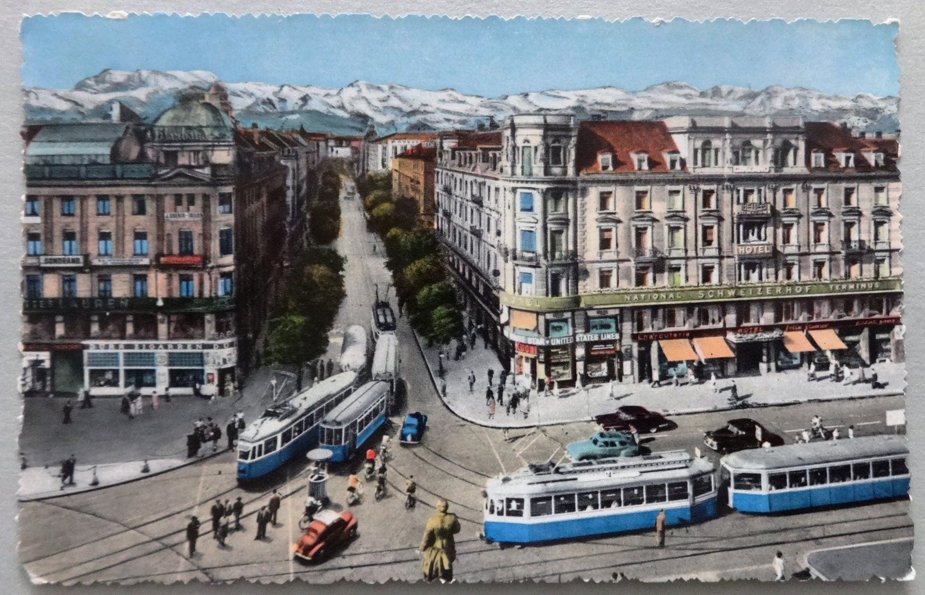 Cartoline postali: Zürich - Bahnhofstrasse – Usato da Fétigny venduto da Billy2miny