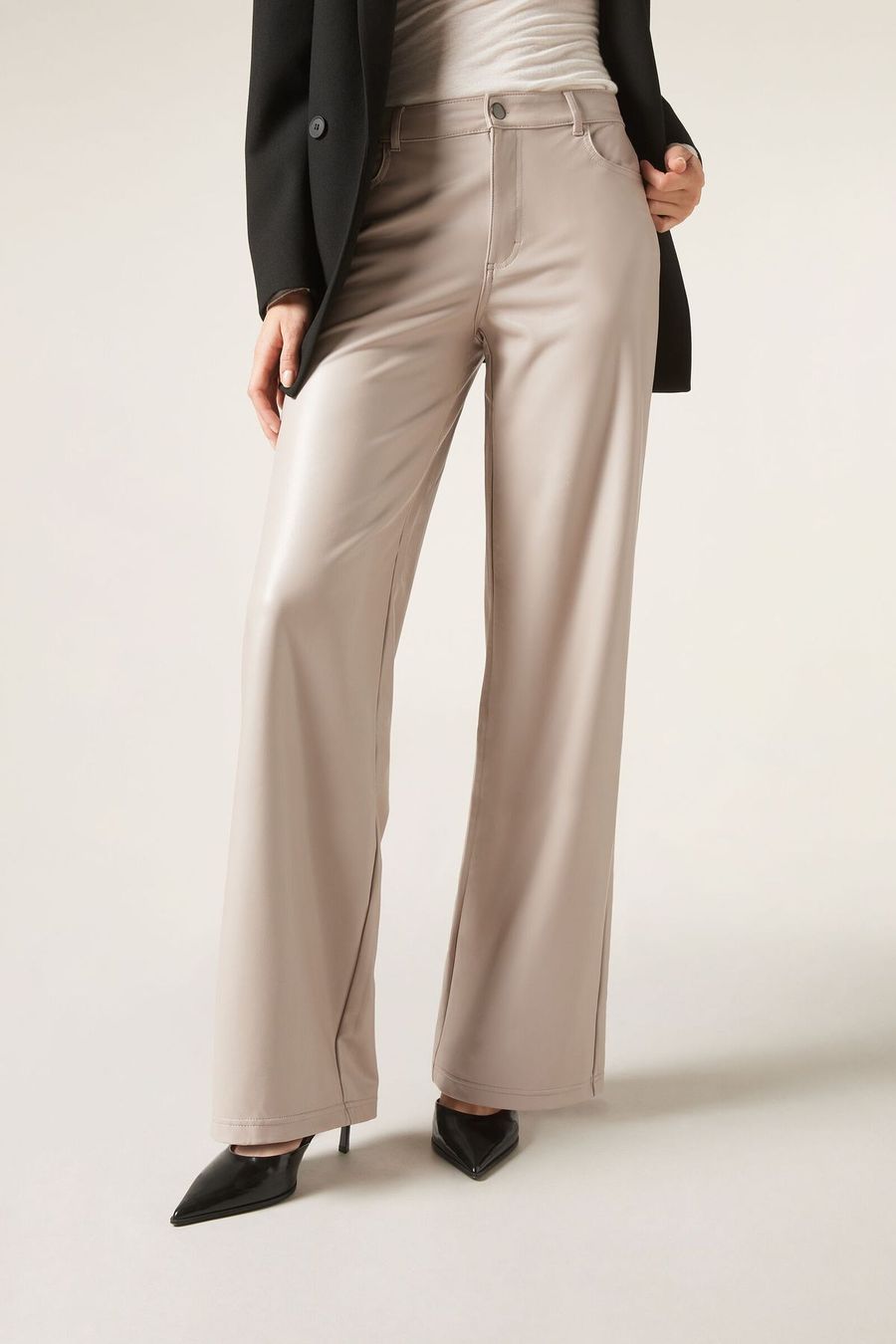 Calzedonia Pantalons: Calzedonia XS Hose hellgrau Neu – Neuf avec emballage d'origine à Zürich par ZH-Vintage