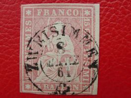 Strubel: 24Ga (24B4) fehlerfrei von ZWEISIMMEN: 8.MÄRZ 1861