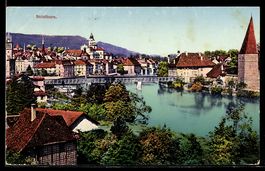 Solothurn, Stadtansicht mit Brücke und 