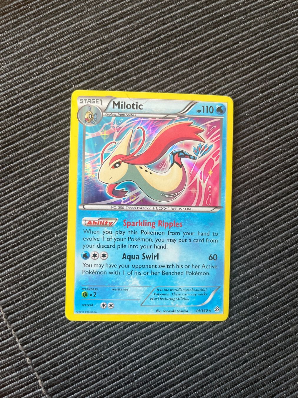 Pokémon Carte collezionabili: Pokemon Milotic Holo XY Primal Clash – Usato da Wabern venduto da Collectfun