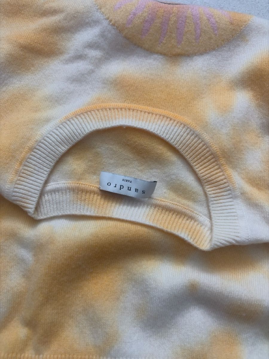 Sandro Maglioni & Felpe: Sandro Paris Pullover Gr. 2 (M) Wolle Kaschmir Smiley Tie Dy – Nuovo e nell'imballaggio originale da Wallisellen venduto da Lan_82sz 5