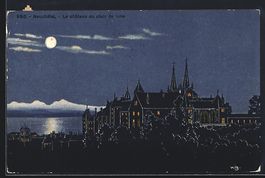 Neuchatel, Le chateau au clair de lune