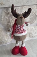 Deko Rentier Figur Weihnachten rot braun 