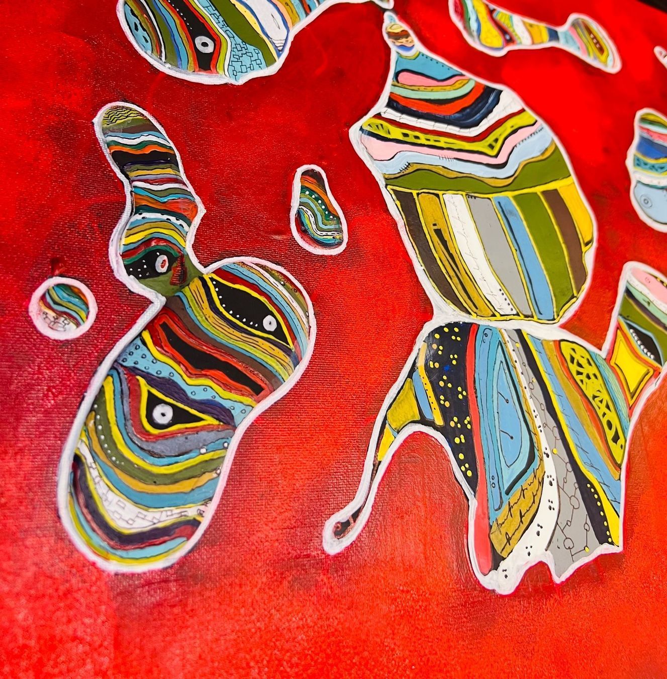 Gemälde: “The Bean  Monsters ” 50x40 cm – Neu und originalverpackt aus Kreuzlingen von eszanza 7