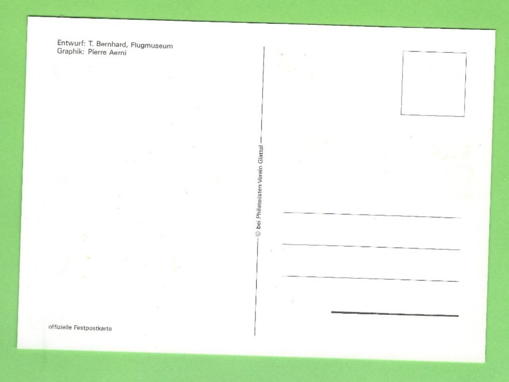Cartoline postali: Flugplatz Dübendorf-Wangen 75 Jahre – Usato da Zürich venduto da t24_de 1