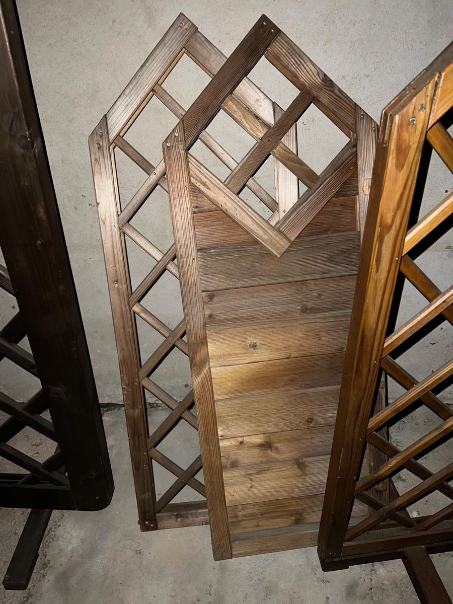 Articoli in legno: Garten Deko Elemente, Holz, verschiedene Grössen – Usato da Schönenwerd venduto da alfred460 3