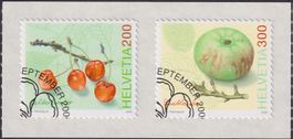 2006, Nr.1207+1208 (Alte Obstsorten) mit Ersttags-Stempel.