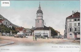 St-Imier - Place du Marche et l'Eglise