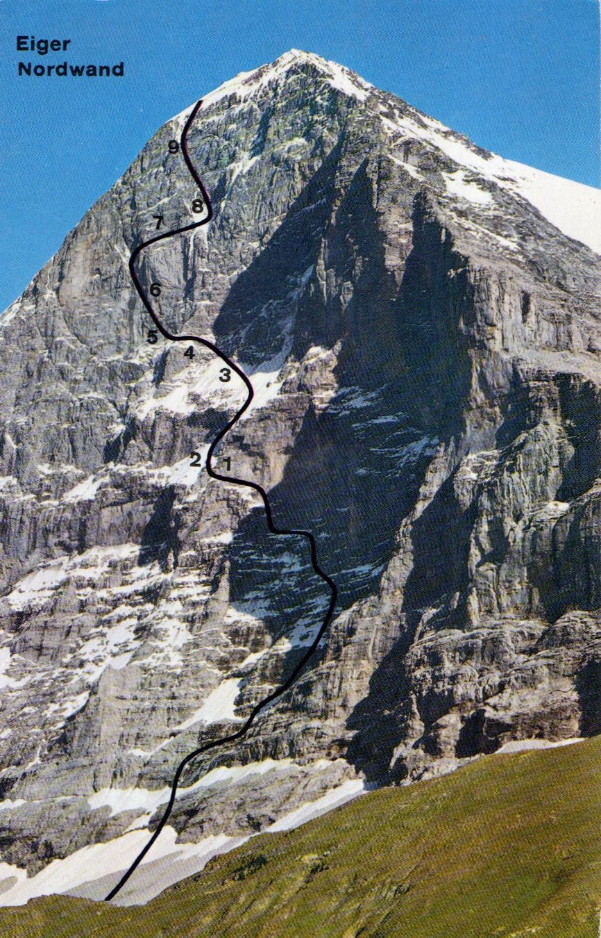 Cartoline postali: Eiger Nordwand – Usato da Melano venduto da pisonsdro