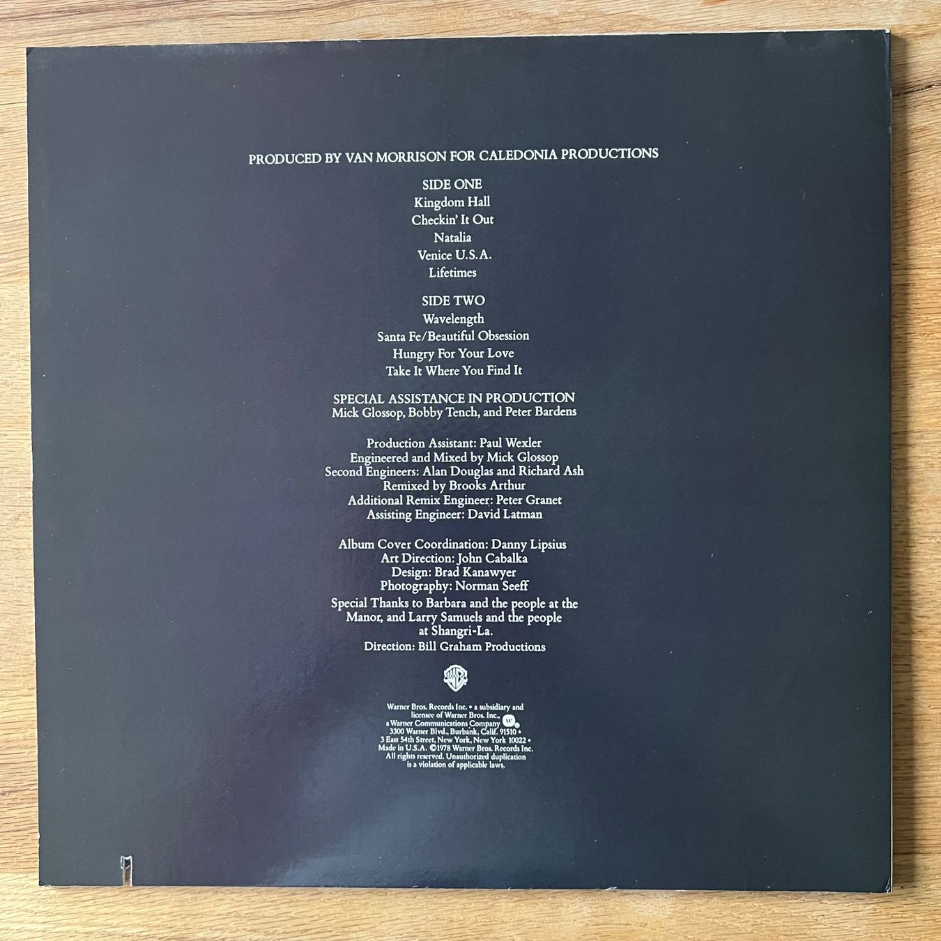 Dischi in vinile: Van Morrison - Wavelength / 1. US-Press. 1978 – Usato da Gais venduto da soundcave57 1