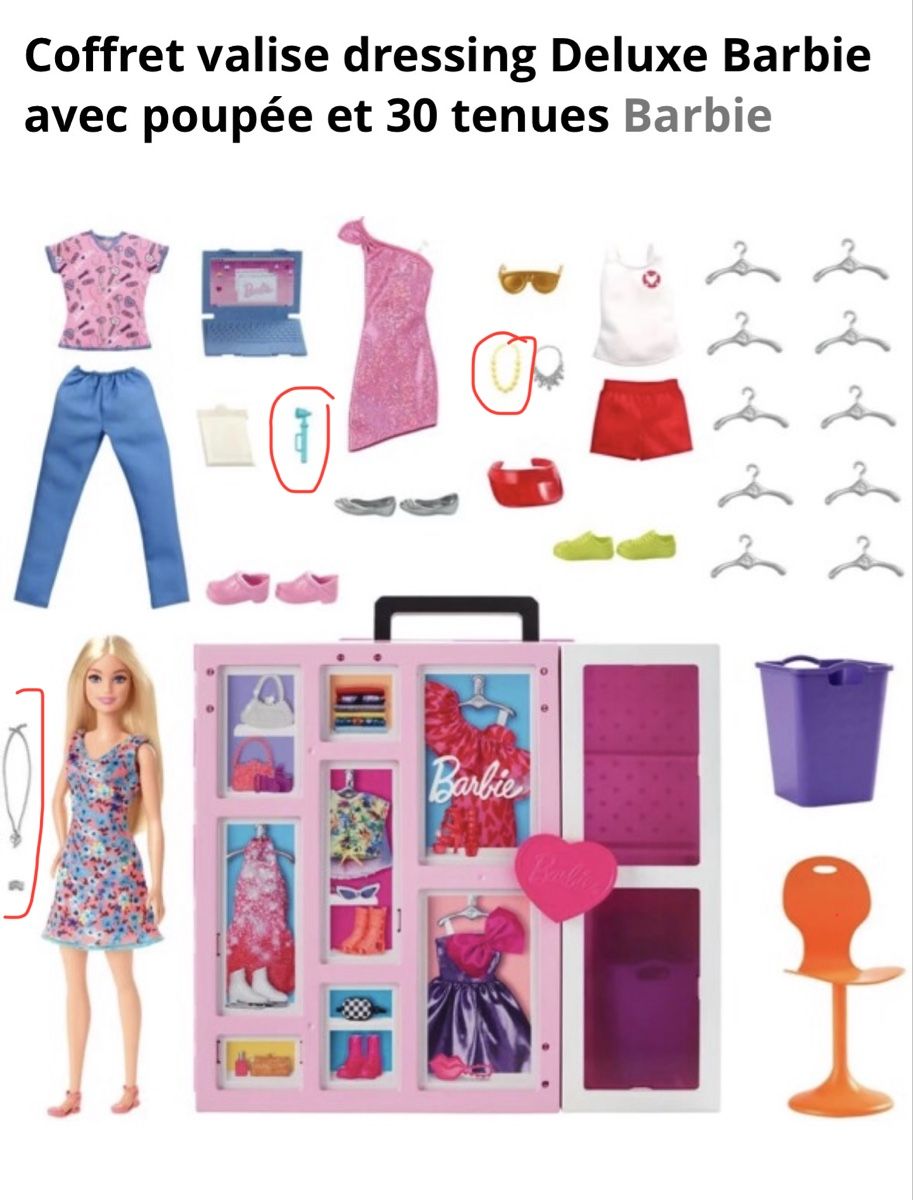 Giocattoli: Barbie - coffret valise dressing – Usato da Wavre venduto da JuA314 9